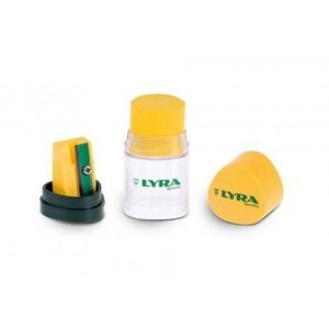 Temperówka Lyra z pojemnikiem i gumką