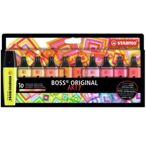 Zakreślacz Stabilo 10 szt. Arty ciepłe kolory