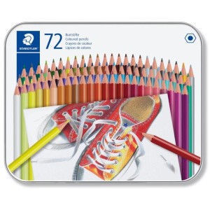 Kredki Staedtler ołówkowe 72 kol. metalowe opakowanie