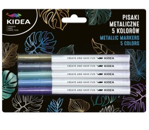 Pisaki metaliczne 5kol Kidea