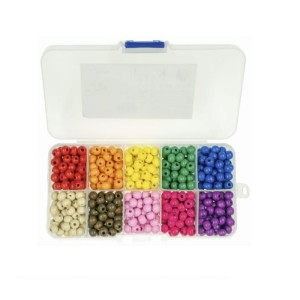 Koraliki drewniane 600szt PJ-8221 pudełko