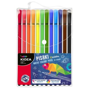 Pisaki 12 kol. w etui Kidea
