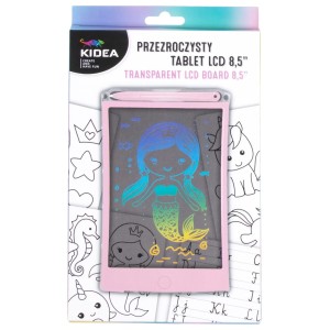 Tablet LCD przeźroczysty A Kidea różowy