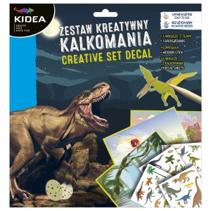 Zestaw kreatywny Kalkomania A Kidea Dinozaury