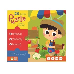 Puzzle 20el Owoce i warzywa Zielona Sowa