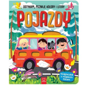 Aksjomat Pojazdy Książeczka sensoryczna z filcem