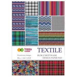Blok z motywami Textile A4 15k 80g