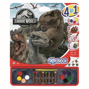 Kolorowanka GIGA BLOCK 4w1 Jurassic World