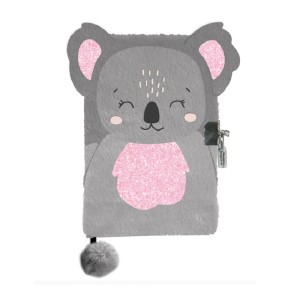 Pamiętnik pluszowy Koala szary PP23KL-3676 Paso