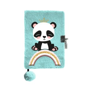 Pamiętnik pluszowy Panda miętowy PP23PN-3676 Paso