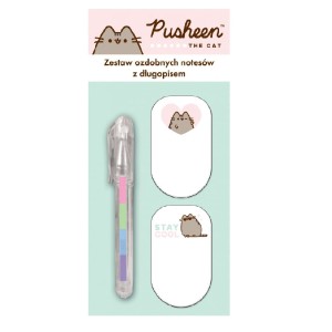 Zestaw notesów 30k 2szt z długopisem mini Pusheen