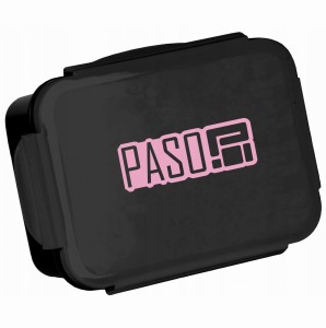 Śniadaniówka czarna z napisem Paso 