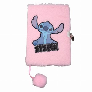 Pamiętnik pluszowy Stitch różowy 