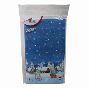 Obrus świąteczny Zimowe wioska 80 x 80 cm  