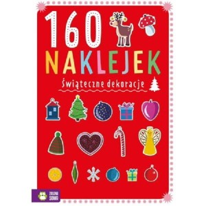 Książeczka 160 naklejek Świąteczne dekoracje