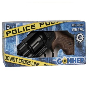 GONHER Rewolwer policyjny metalowy 12 naboi