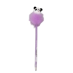 Długopis z futerkiem Panda fioletowy