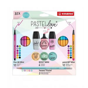 Zestaw Stabilo 35pcs Pastellove Set
