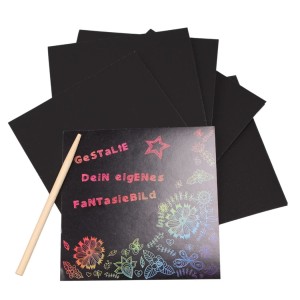 Wydrapywanka mini czarne kartki Kratzbilder folia