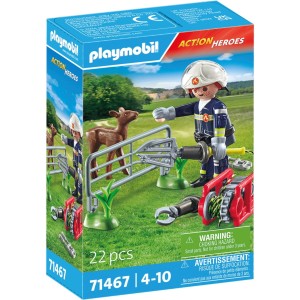PLAYMOBIL Straż Pożarna Ratowanie zwierząt 71467