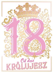 Kartka urodzinowa Pink 18 A5 Henry