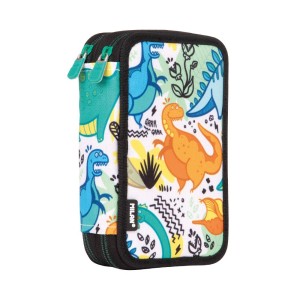 Piórnik 2 poziomy z wyposażeniem Dinozaury Milan