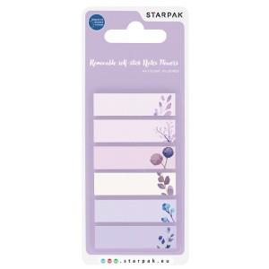 Zakładki indeksujące  20k 6 kolorów Flower Starpak