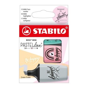 Zakreślacze Stabilo 3szt. mini Pastel