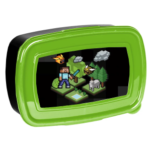 Śniadaniówka Game czarno-zielona Paso