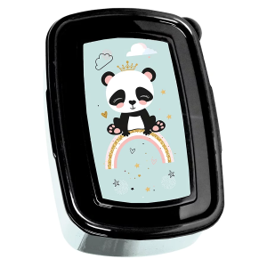 Śniadaniówka Panda czarno-miętowa Paso