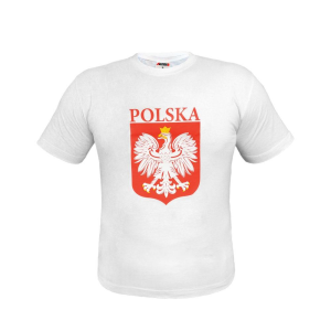 Koszulka z nadrukiem Biało-Czerwoni biała XL