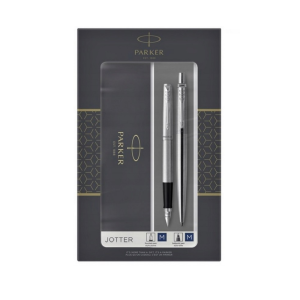 PARKER Zestaw Jotter Stal CT Długopis + pióro