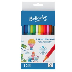 Kredki Maxi 12 kolorów  Bellcolor FSC