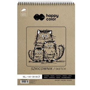 Szkicownik na spirali A4/60k Młody Artysta 