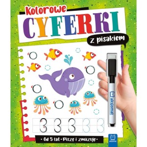 Aksjomat Kolorowe cyferki z pisakiem Piszę i zmazuję od 5 lat