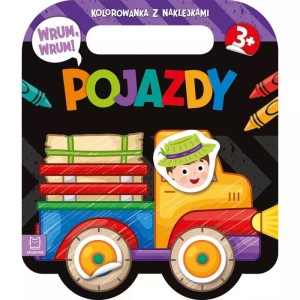 Aksjomat Wrum, wrum Pojazdy Kolorowanka z naklejkami