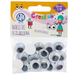 Ozdoba dekoracyjna Oczy samoprzylepne 15mm 