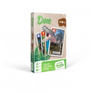 Karty Czarny Piotruś i Memo Dinozaury