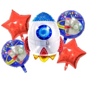 Zestaw balonów 5 szt Rakieta Galaxy
