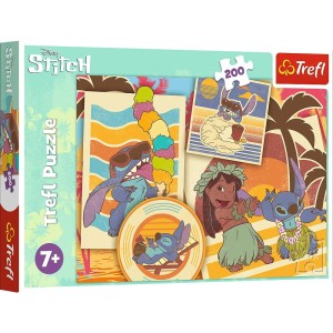 Puzzle 200 Muzyczny świat Lilo&Stitch Trefl