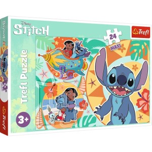 Puzzle 24 Maxi Wesoły Dzień Lilo&Stitch Tref