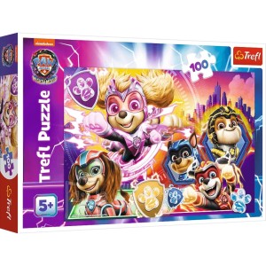 Puzzle 100 Poznaj Mighty Pups 16460 Trefl