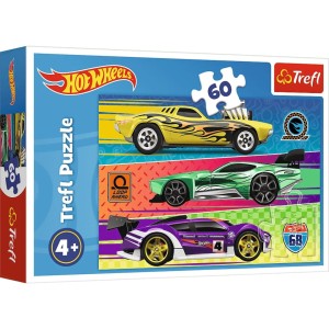 Puzzle 60 Wyścigi Hot Wheels 17389 Trefl