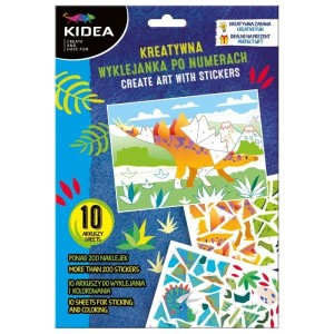 Wyklejanka po numerach Dinozaury Kidea