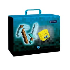 Teczka z rączką XL 9cm Blue Pixel Astrapap