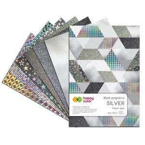 Blok Silver A5  Happy Color