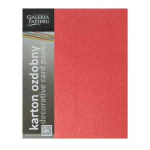 Papier wizytówkowy Iceland czerwony 220g
