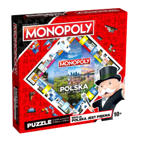Puzzle 1000 elementów Monopoly Board Polska jest piękna 