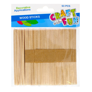 Ozdoba dekoracyjna Patyczki drewniane 60 szt Craft