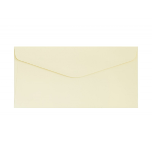 Koperta DL 130g/m2 z papieru satynowanego 10 szt gładki ciemnokremowy 